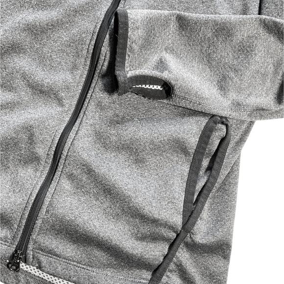 Nike Dri-FIT Full Zip Fitted Track Jacket Thumbhole Pockets Gray Womens Small - Picture 5 of 7